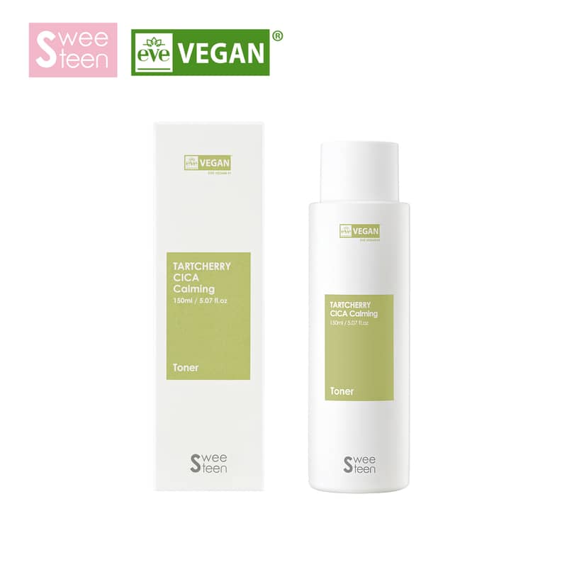 sweeteen tartcherry cica calming toner korean skincare