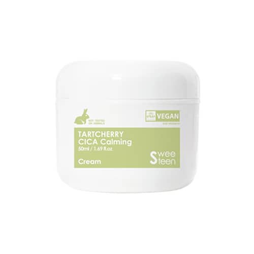 sweeteen tartcherry cica calming cream kpop skincare