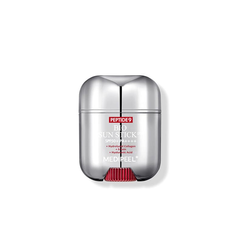 A silver container with red lid and the word " toyota ".
