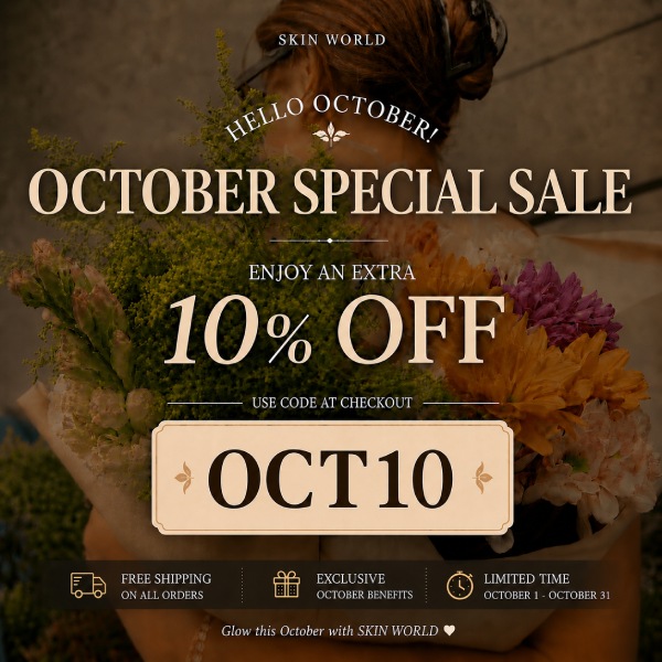 Skin World October Special Sale Poster